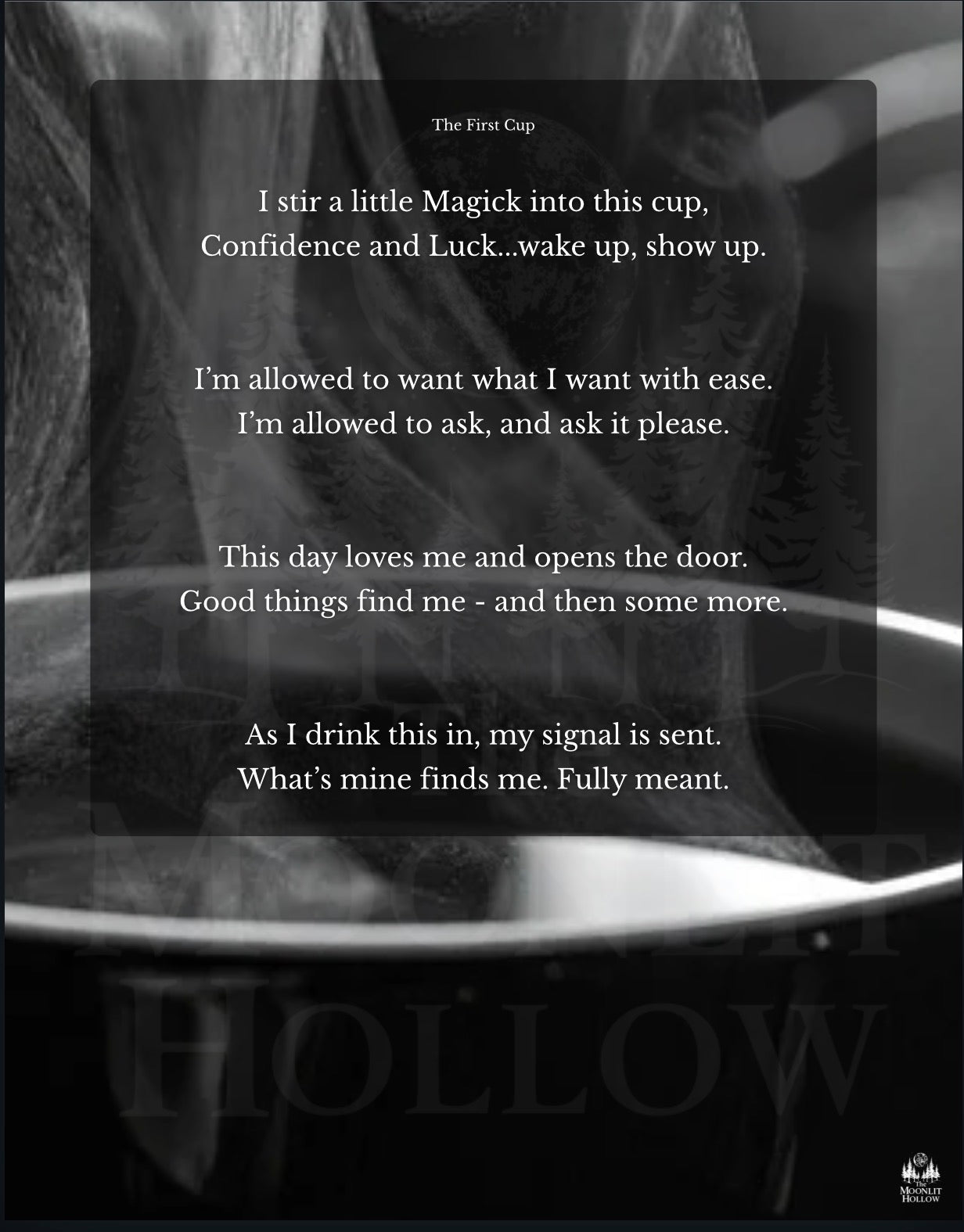 The First Cup: A Morning Ritual Spell)