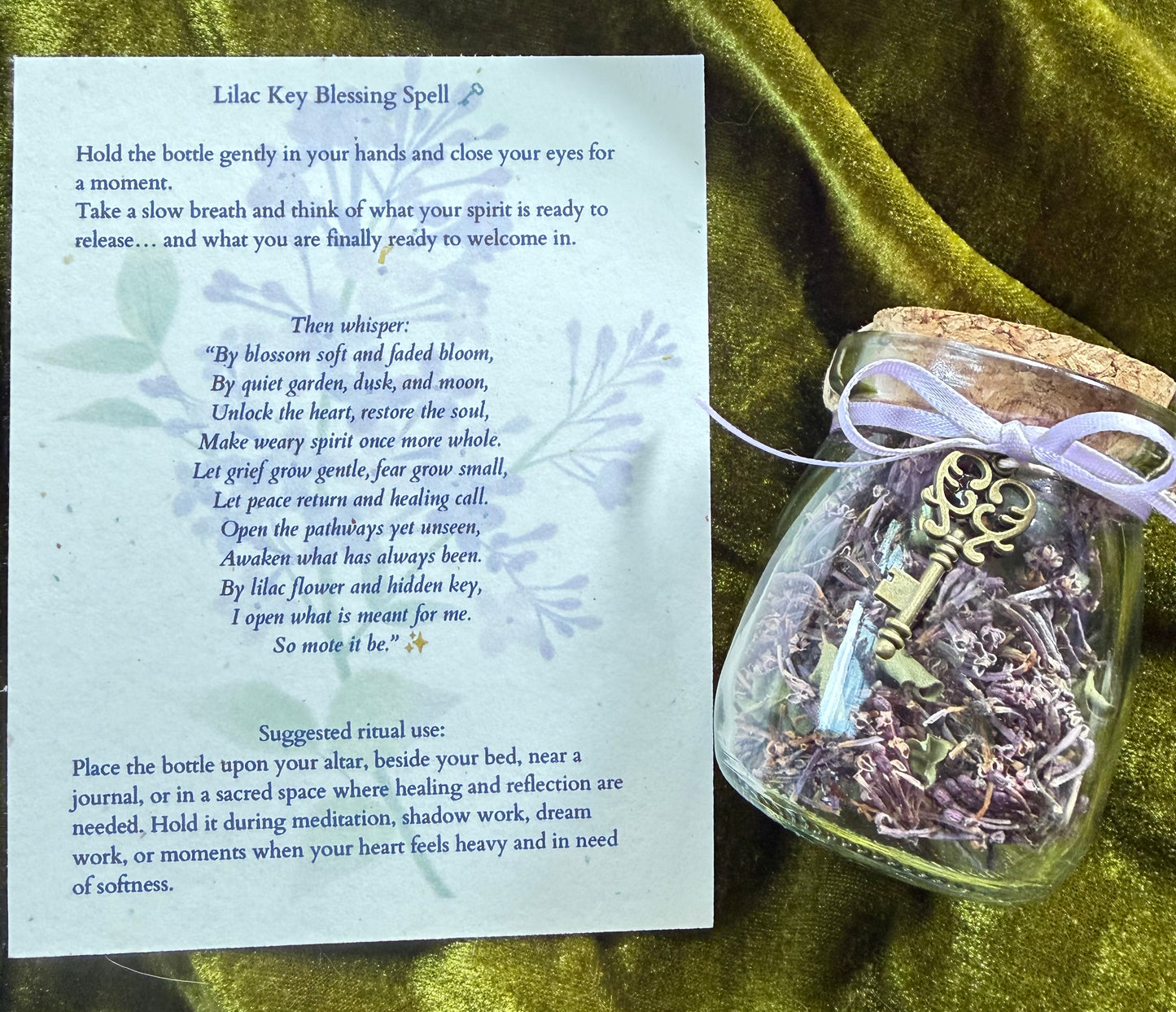 THE LILAC KEY™ Limited Edition Blessing Spell Jar