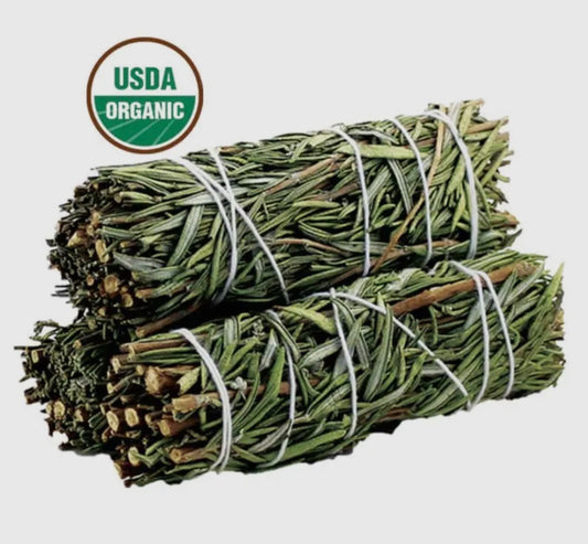 Organic Rosemary – Sacred Clarity & Protection Smoke Bundle
