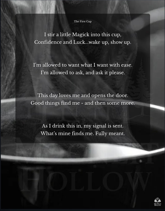 The First Cup: A Morning Ritual Spell)
