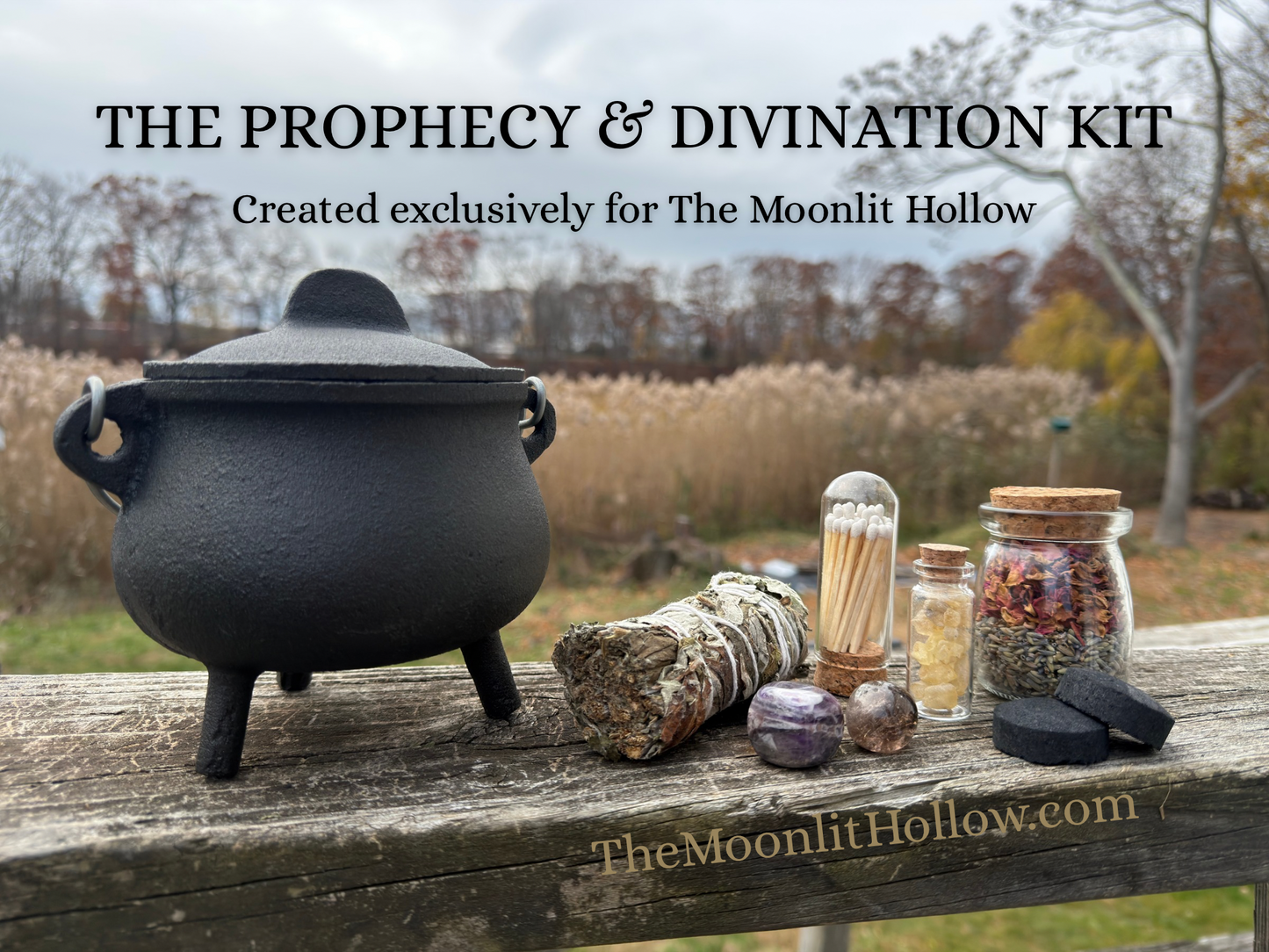 The Prophecy & Divination Kit: A Ritual of Vision, Shadow Work, and Inner Sight  A premium ritual kit for seekers, oracles, dreamers, and veil-walkers.